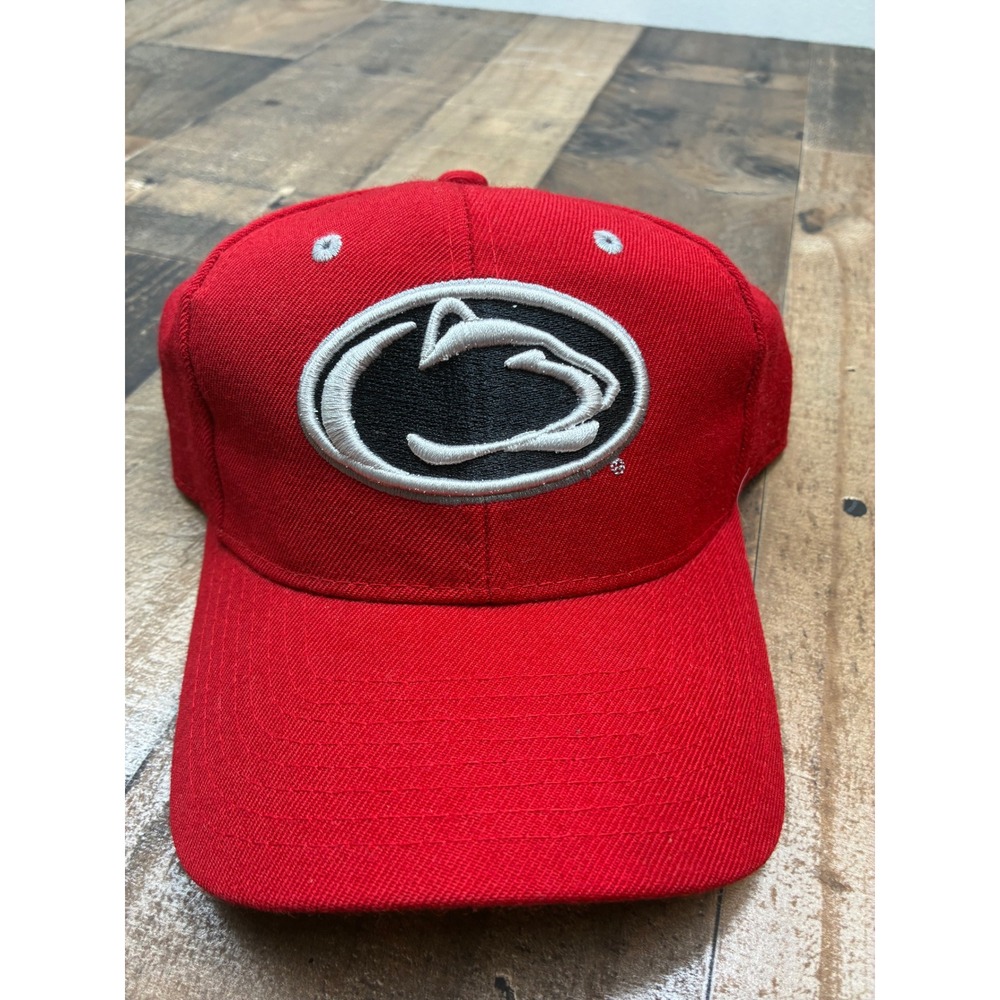 Zephyr Penn State Nittany Lions Fitted Hat Red Wool PSU Cap Size Large
